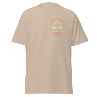 Gnarly Shark Cannon Beach Oregon T-Shirt - Front / Back - Gildan classic 5000