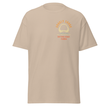 Gnarly Shark Daytona Beach Florida T-Shirt - Front / Back - Gildan classic 5000