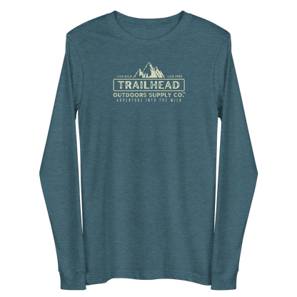Trailhead Outdoors Supply Co.™ Long Sleeve Tee | Bella + Canvas 3501 | Front/Back