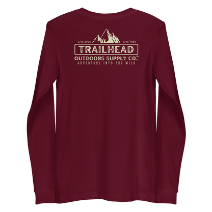 Trailhead Outdoors Supply Co.™ Long Sleeve Tee | Bella + Canvas 3501 | Front/Back
