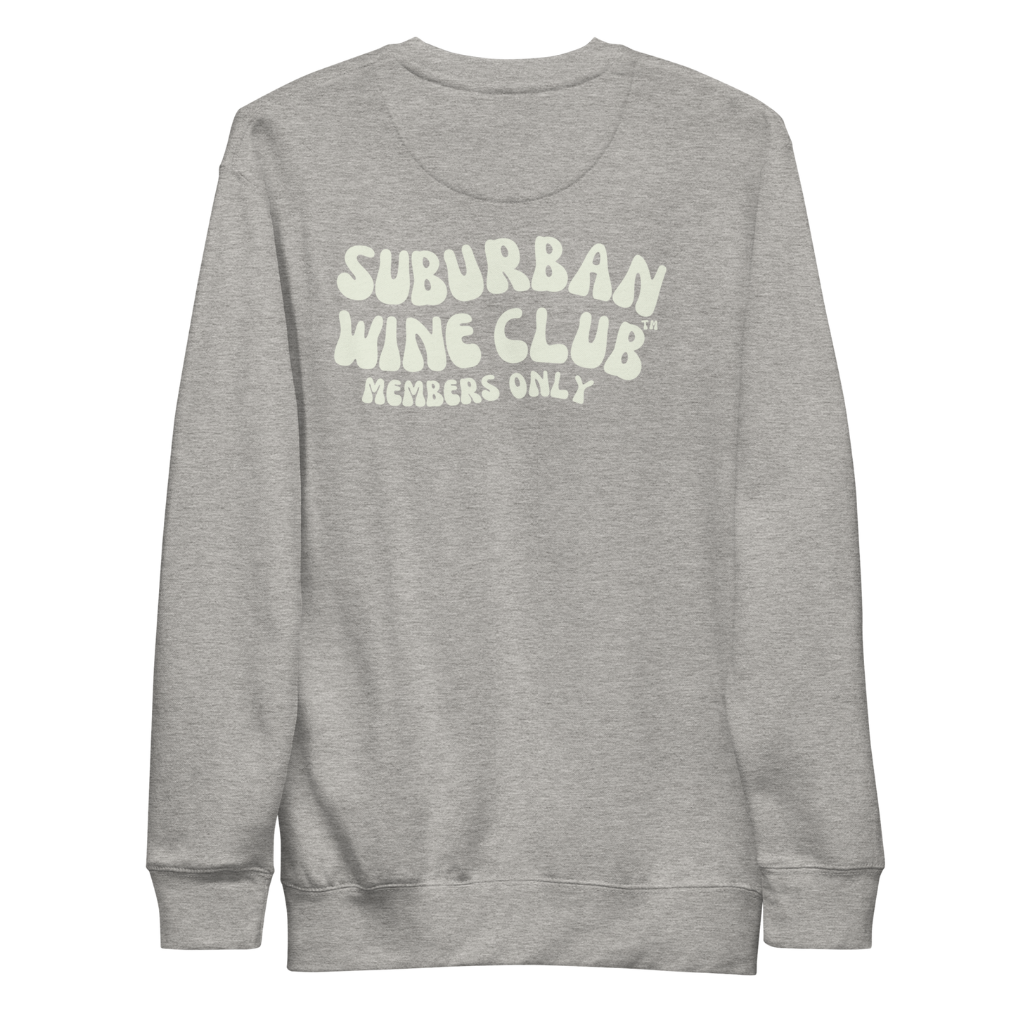 Suburban WIne Club™ Premium Sweatshirt | Cotton Heritage M2480 front/back
