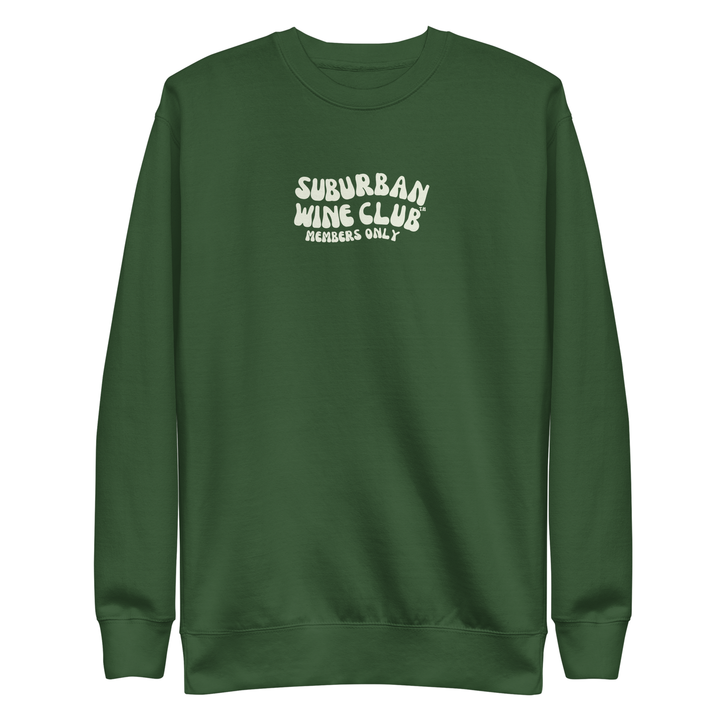 Suburban WIne Club™ Premium Sweatshirt | Cotton Heritage M2480 front/back