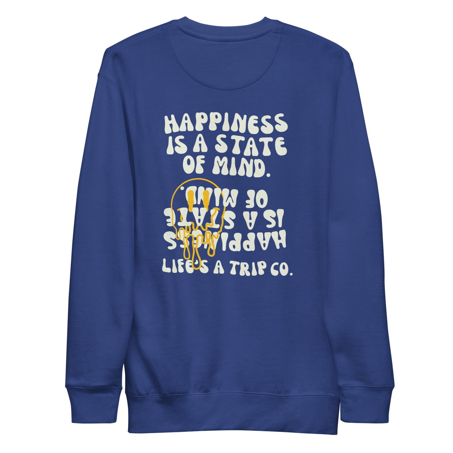 Life's a Trip Co.™ Premium Sweatshirt | Cotton Heritage M2480 front/back