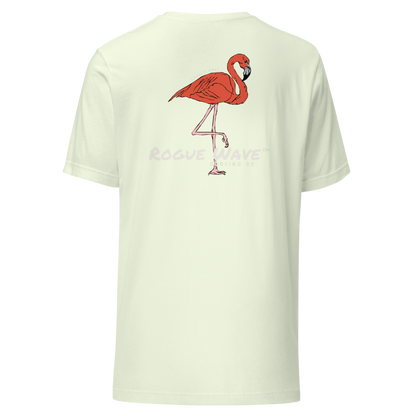 Rogue Wave Surfing Co™ T-shirt - Flamingo