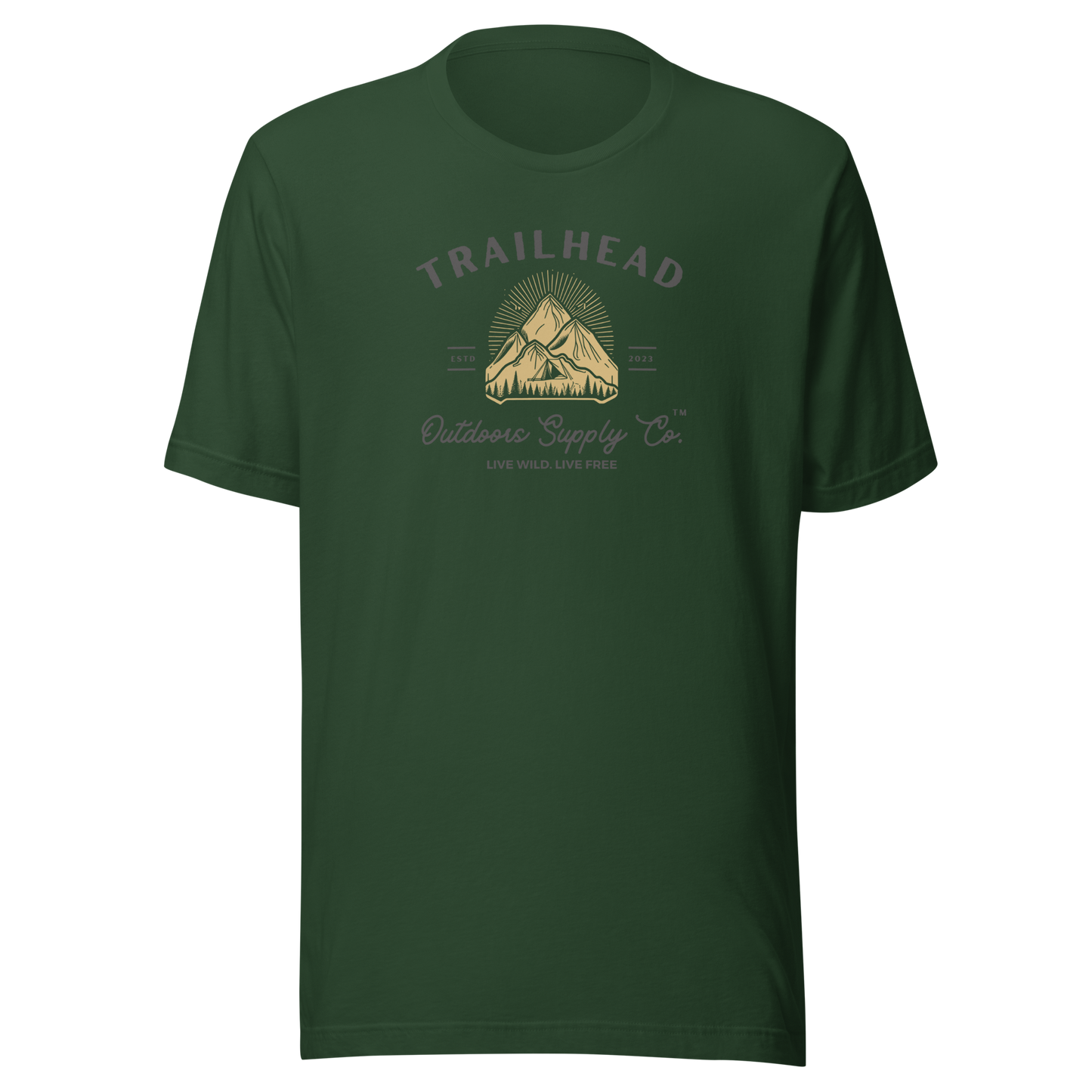 Trailhead Outdoors Supply Co.™ T-Shirt Live Wild Live Free Bella + Canvas 3100