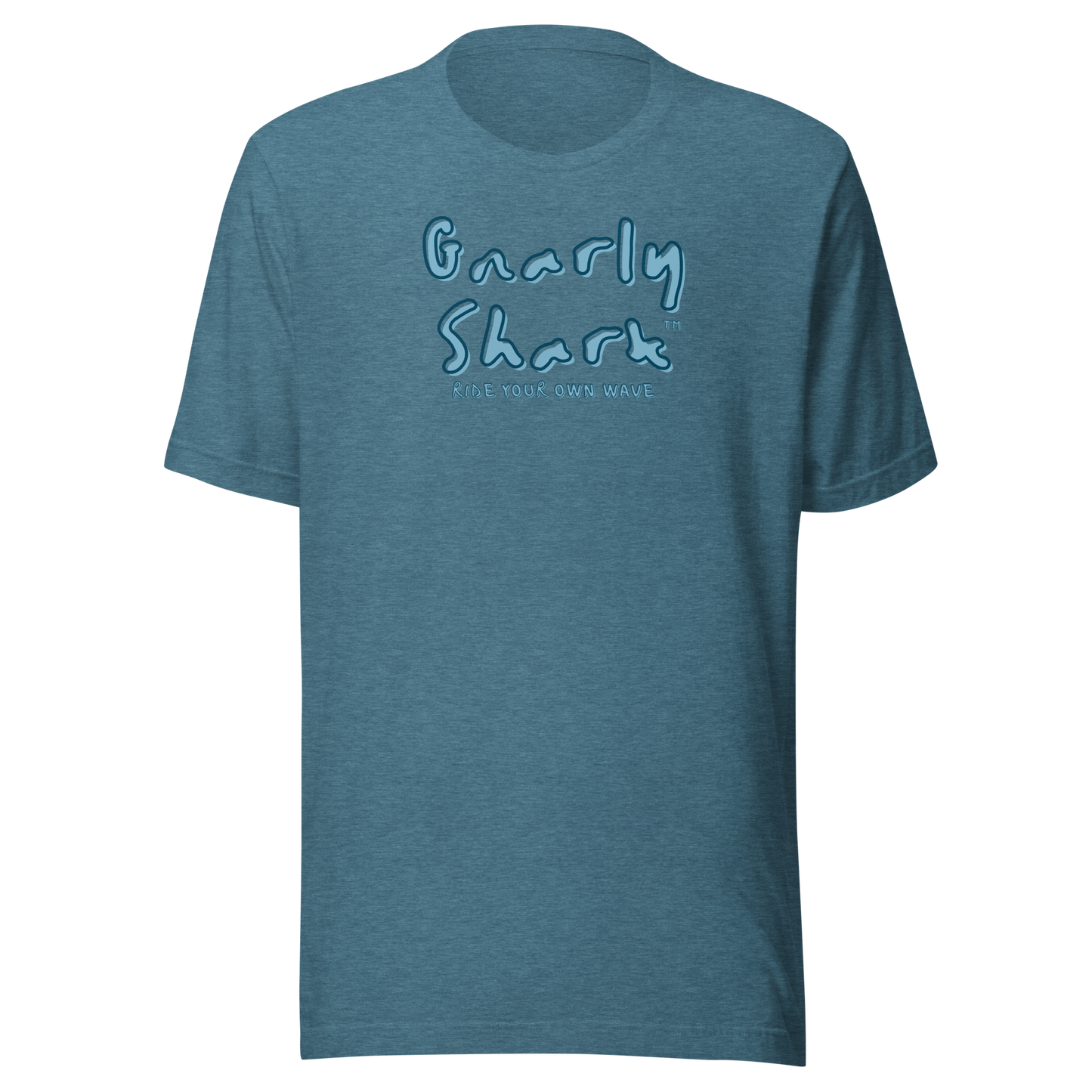 Gnarly Shark RIDE YOUR OWN WAVE T-Shirt Bella + Canvas