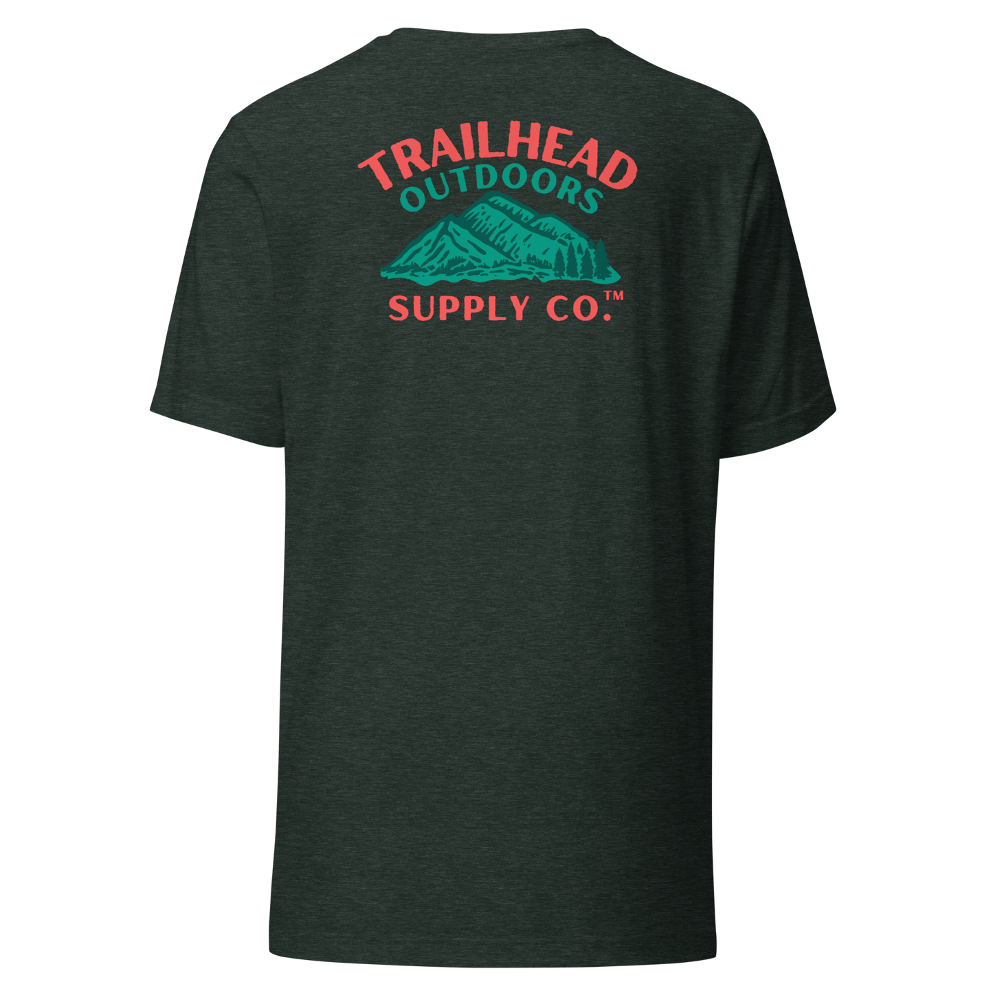 Trailhead Outdoors Supply Co.™ T-Shirt Live Wild, Live Free Bella + Canvas 3100 Front/Back