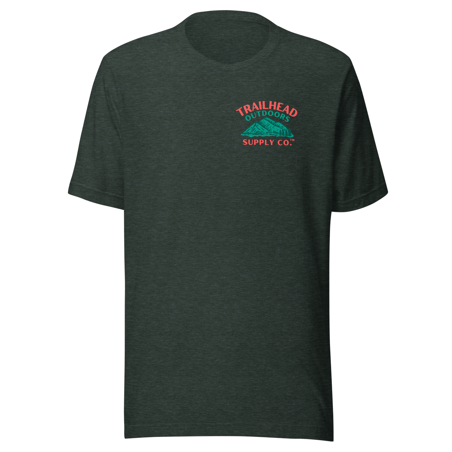 Trailhead Outdoors Supply Co.™ T-Shirt Live Wild, Live Free Bella + Canvas 3100 Front/Back