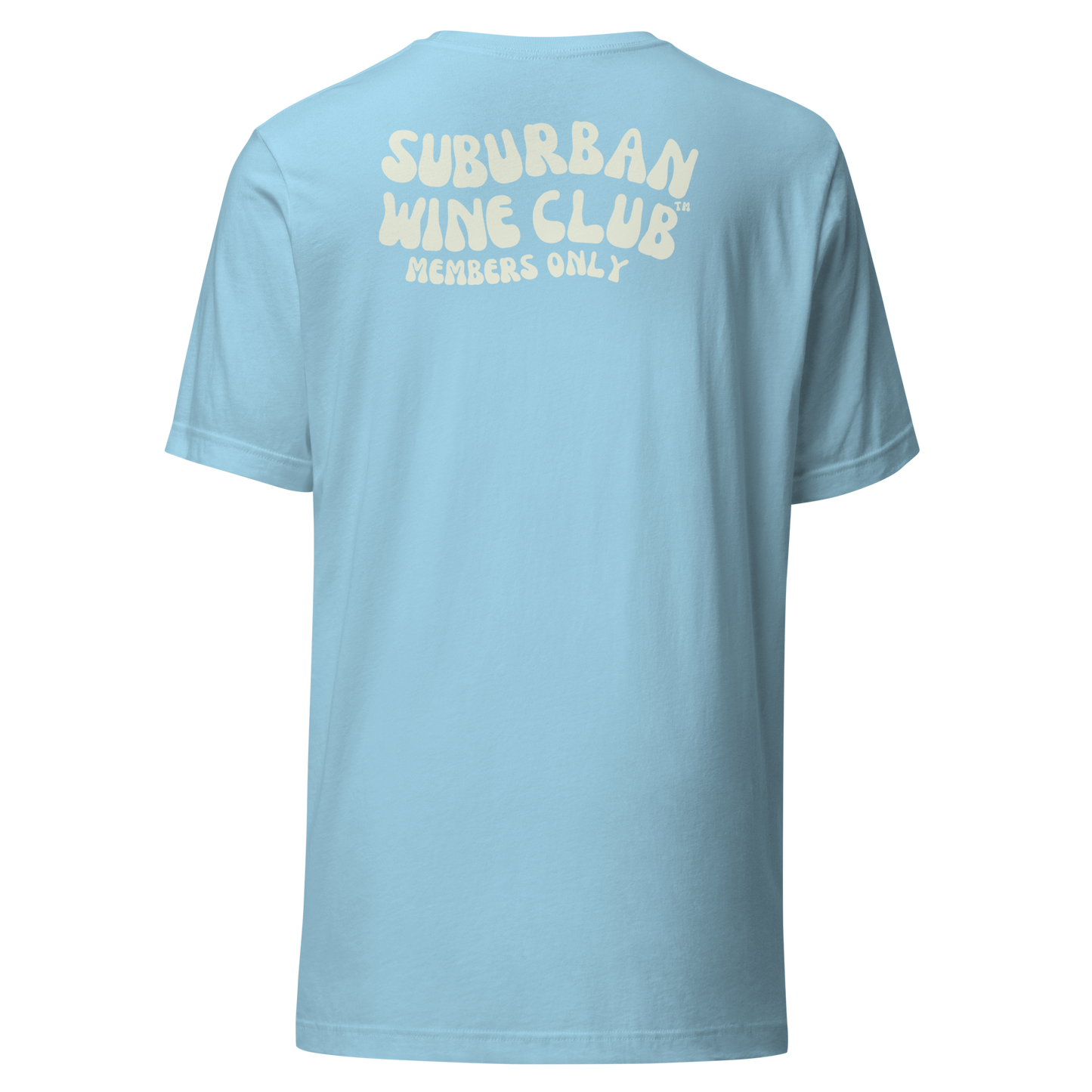 Suburban WIne Club™ T-Shirt | Bella + Canvas 3001 front/back