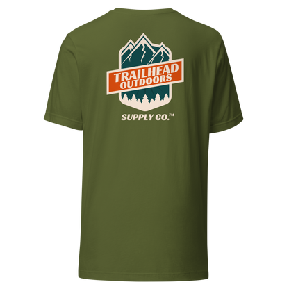 Trailhead Outdoors Supply Co.™ T-Shirt Live Wild Live Free Bella + Canvas 3100 Front/Back